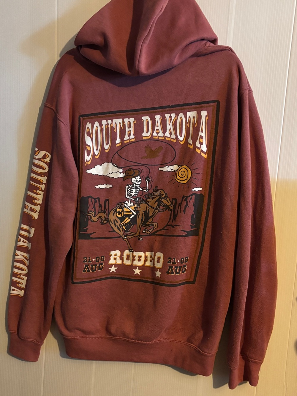 Vintage 2000 South Dakota Rodeo Graphic Hoodie size medium